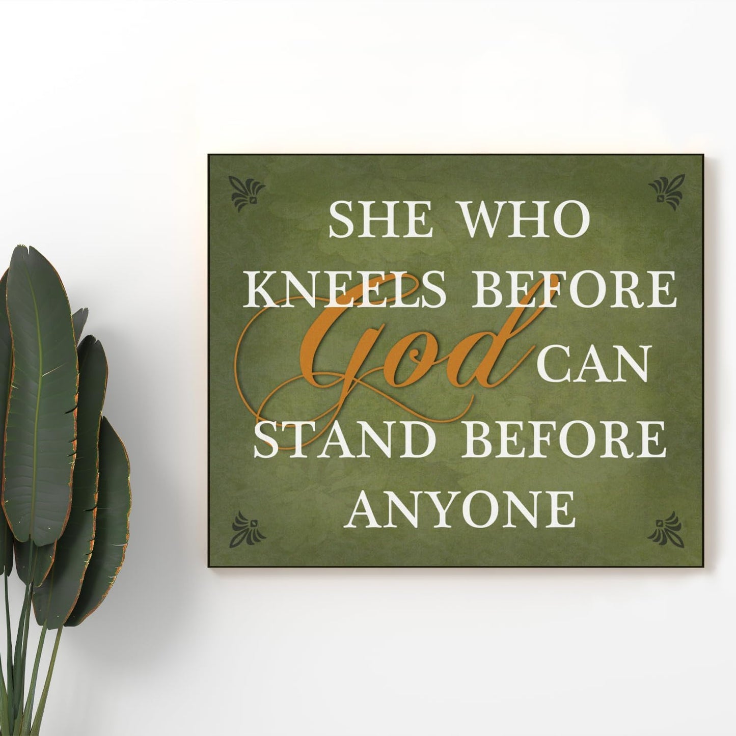 - She Who Kneels Wall Plaque (12" X 10" X 0.7") CHWP-12