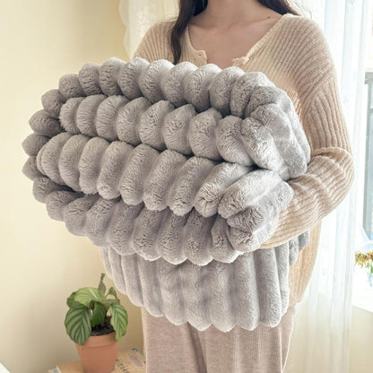 Solid Color Flannel Throw Blanket, 1 Count - Soft and Comfortable Bedding Accessory for Home, Bedroom, Sofa, and Couch